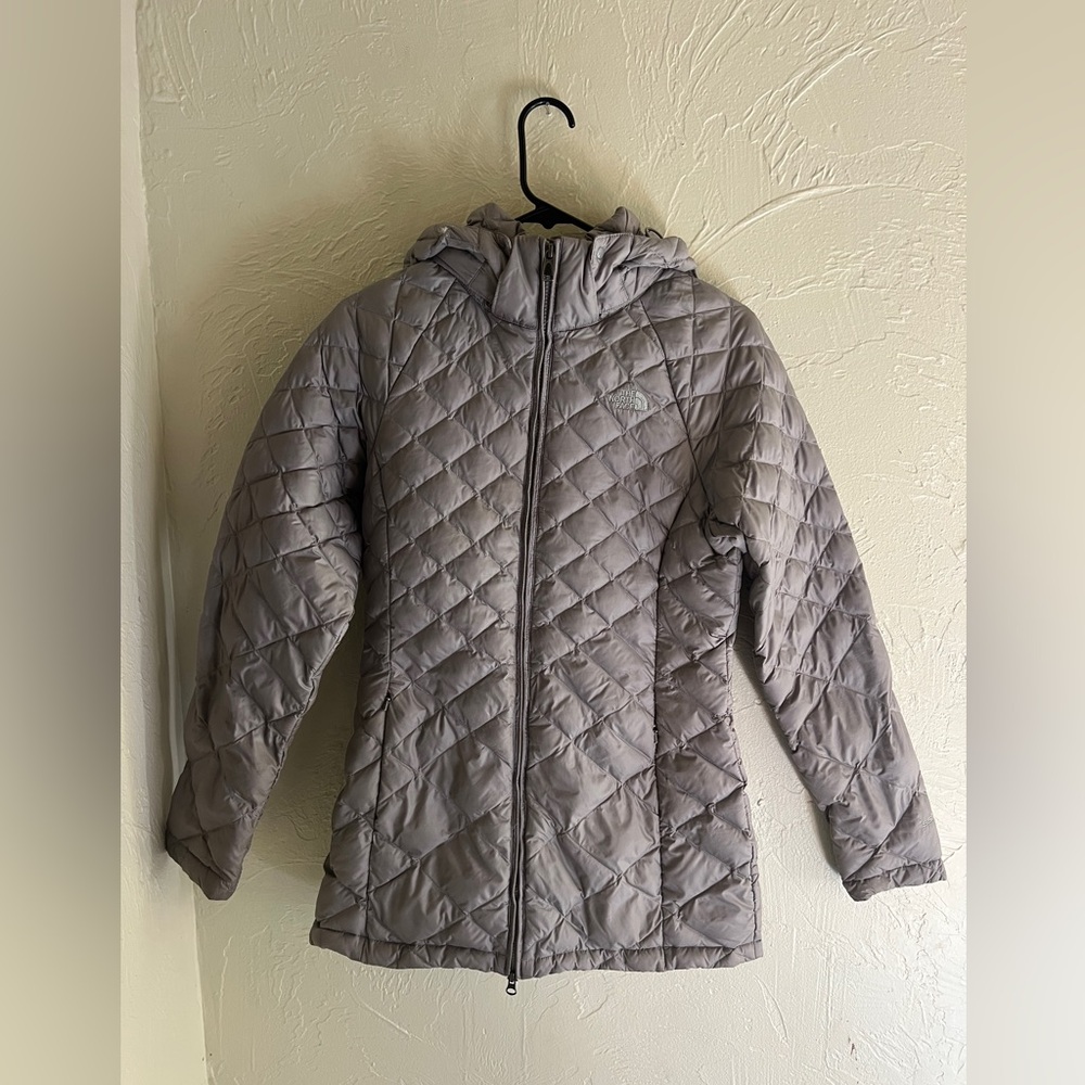 The North Face Women's Light Gray Puffy Jacket